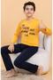 Men's Long Sleeve Figured Seasonal Pajamas