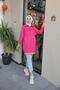 Women's Rib Detailed Short Cap BRC6503 Fuchsia - 5