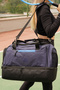 Helena Hartley Navy Blue Shoes Eyelet Medium Size Unisex Fabric Sports Daily Fitness and Travel Bag - 3