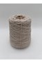 (500Gr) Cotton Hand Knitting Yarn/Cotton Yarn/Bag Yarn/Motif Yarn/Punch Yarn-Light Beige - 3