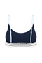 Women'S, Underwear Set, Cotton, (Bralet Bra-Hipster Boxer), Navy Blue - 6