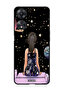Protective Case Anti Scratch Shock Proof Bumper Cover For Oppo A98 Girl Watching Star
