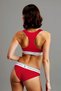 Women'S, Underwear Set, (Bustier Bra-Brazilian), Red - 2