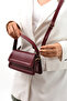 CLARET RED WOMEN'S SIMPLE DESIGN SLEEVE BAG - 4