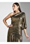 Asymmetric Cut Detailed Glitter Dress - 2