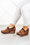 Catherine Tan Genuine Leather Wedge Heeled Stretch Casual Shoes - 5