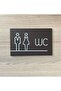 Lux Wc Orientation Sheet Door Sign Self Adhesive with Tape on the Back Bitter Series 20X13 cm - 5