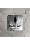 Metallica Silver Series Women's Wc Direction Sign - 2