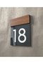 Vertical Door Number Practical Self-Adhesive Wooden Series with Tape on the Back -18 - 2