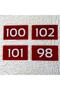 Dekoratif Apartman Kapı Numarası Pleksi Numara 101 - 3