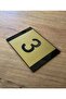 Minimal Gold Design Self Adhesive Circle Door Number -3