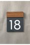 Vertical Door Number Practical Self-Adhesive Wooden Series with Tape on the Back -18