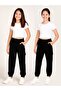 2-Piece Unisex Kids Cargo Pocket Jogger Pants with Elastic Legs – Black & Black---Crop Not Included
