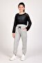 2-Piece Unisex Children's Cargo Sweatpants with Elastic Cuffs – Gray & Gray---Crop Not Included - 3