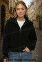 Women's Turn-Down Collar Zippered Winter-Seasonal Knitwear Cardigan Lycra Flexible Fabric Plain - 2