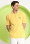 Men's Relaxed Polo Neck T-Shirt Yellow