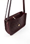 Monogram Printed Claret Red Shk127 Faux Leather Interior Zipper Pocket Snap Closure Hand, Arm and Shoulder Bag - 8