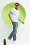 Men's Regular Fit Polo Neck T-Shirt Ice Blue - 4