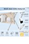Clothes Drying Rack for Laundry, Stainless Steel Garment Rack Adjustable and Foldable Spac - 3