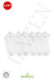 6' Pair of Seamless Men's Bamboo Booties Socks Set - Heel/Toe Seamless - Soft Flexible Structure - White - 3