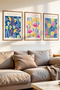 3 Piece Beauty of Nature Themed Wooden Frame Look Mdf Painting Set