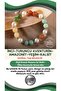 Pearl-Orange Aventurine-Amazonite-Jade-Calcite Natural Stone Silver Bracelet - 16-17cm