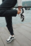 Women's Sneaker High Sole Suede Sports Shoes Aryan Black - 5