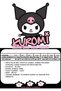 Kuromi White Matte Opaque Pantyhose All Ages Children/Teenager/Adult Series - 4