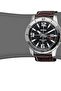 Men's Leather Analog Watch MTP-VD01L-1BVUDF - 45 mm - Brown - 4