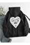 Heart Printed Oversize Unisex Women/Men Hooded Sweatshirt
