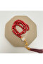 Special Burgundy Zikirmatik and Prayer Beads Set with Oyster Box Gift Mevlüt Quran Umrah and Hajj Gift - 6