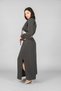 Slit Skirt-Reglan Sleeve Crop Suit - 3