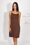 Women's Cotton Combed Viscose String Strap Underwear Tunic Brown - 5