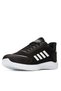 Black and White Men's Sneaker Floti Sports Shoes Casual White Side Stripe Detail - 4