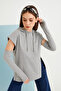 Set of 3 Combed Cotton Sleeves with Finger Detail Black White Gray - 6