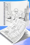 Bold and Easy Anime Style Living Rooms - 20X20 cm Large Painting Book, for Kids and Adults - 5