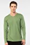 Men's Modal Cotton V-Neck T-Shirt 2243/Green