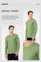 Men's Modal Cotton Crew Neck T-Shirt 2242/Green - 6