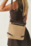 Mirella Sterling Wicker Brown Women's Daily Stylish Cross-Handle Shoulder Bag