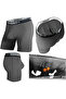 Men's Cotton Boxers with Special Separator, 3-Pack, Anthracite, - 2
