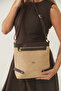 Mirella Sterling Wicker Brown Women's Daily Stylish Cross-Handle Shoulder Bag - 3