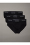 Men's Brand Logo Elastic Band Suitable for Daily Use Black-Black-Black Boxer Lv00Nb