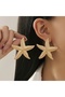 Gold Starfish Earrings