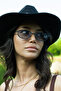 Minimal Geometric Design Black Frame Blue Glass Sunglasses Women&Men Ce Certificated