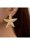 Gold Starfish Earrings - 4
