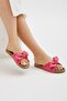 Fuchsia Bowknot Women's Slippers Non-Slip Sole Pool Sea Beach Slippers (Narrow Fit) - 2