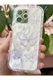 Redmi 12 Case with Camera Protection, Shiny Hologram Butterfly Pattern, Shock Absorbing Silicone - 6