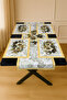 Magnolia Gold – 3D Floral Patterned Table Runner & 4-Piece Supla Set - 2