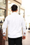 Slim Fit Long Sleeve Easy Ironing Sweat Absorbing Breathable Double Face Four Seasons White Men's Shirt - 4