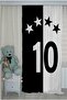 Fan Black and White Double-Winged Children's Room Drapery Curtain - 2
